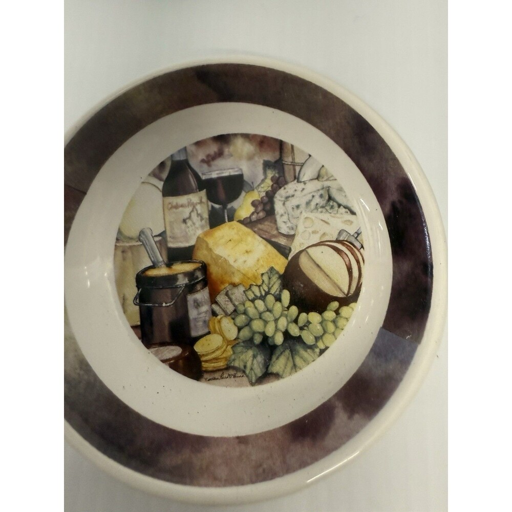 Kathleen Parr McKenna Santa Barbara Ceramic Dipping, Sauce, Condiments Bowl 4" D